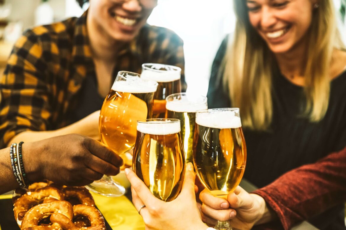 A group of friends enjoying the best Minnesota beers.
