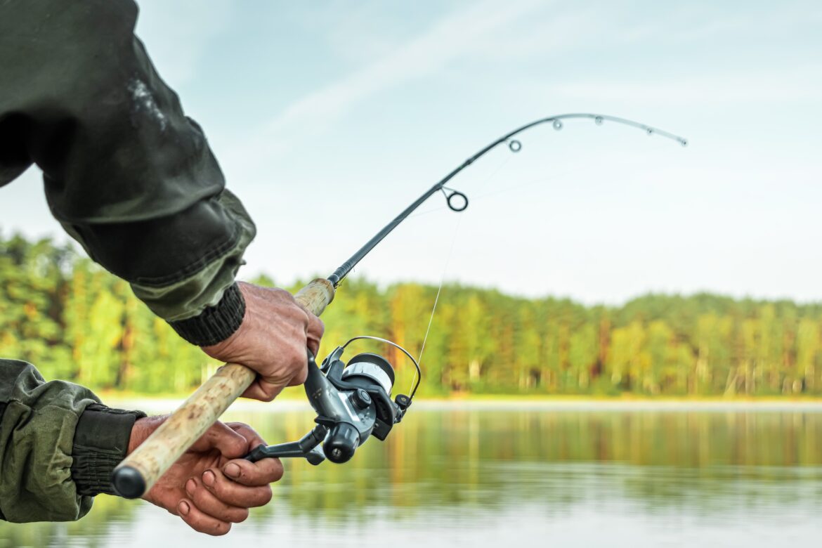 A man enjoying Minnesota River Fishing.