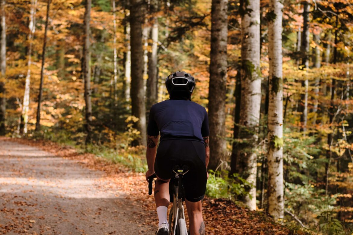 A man on Minnesota Bike Trails.